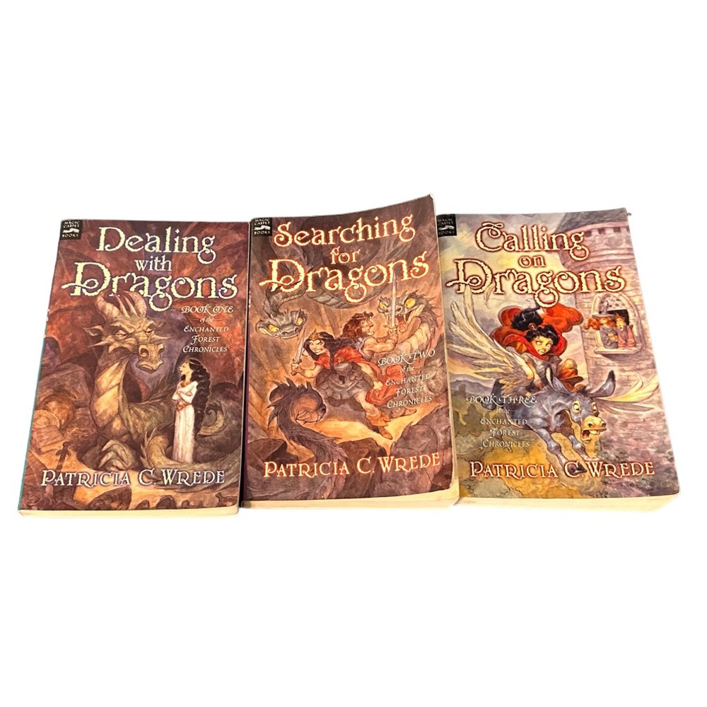 PATRICIA C. WREDE DEALING SEARCHING CALLING DRAGONS ENCHANTED FOREST CHRONICLES
